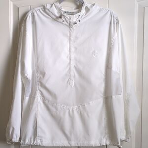 Coolibar White Pullover Sun Hoodie